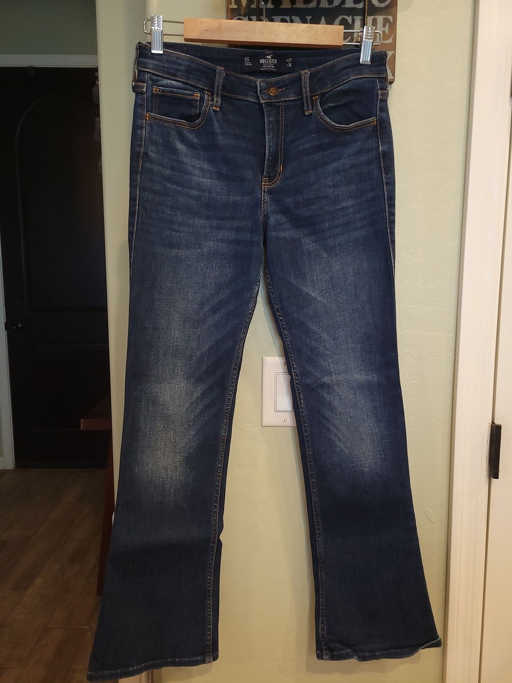 Hollister Dark Blue Boot Cut Jeans
